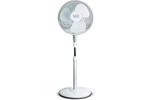 BLACK+DECKER 16-Inch Indoor Freestanding Fan with Pedestal Base and Remote