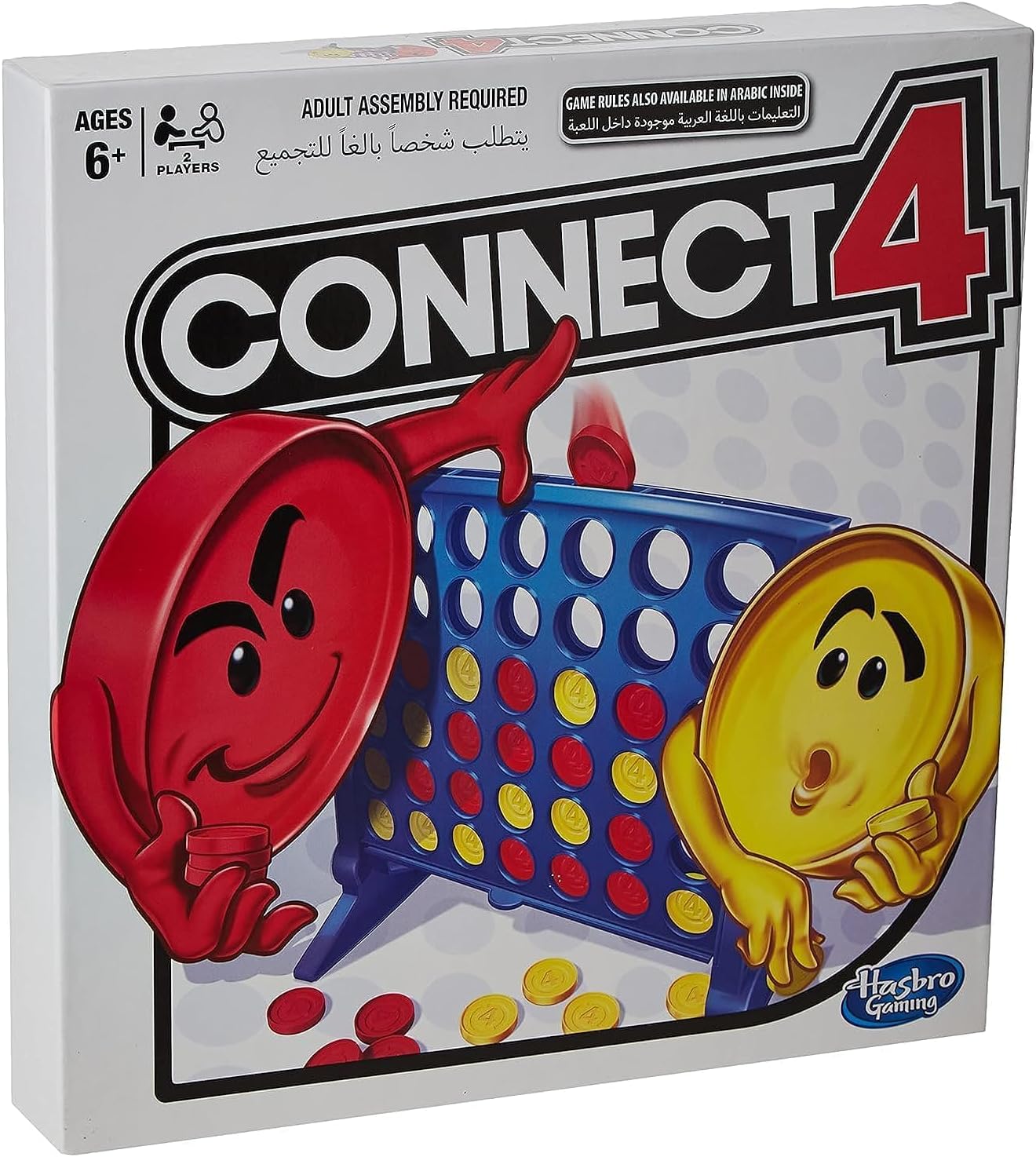 Hasbro The Classic Game of Connect 4; Strategy Game for 2 Players
