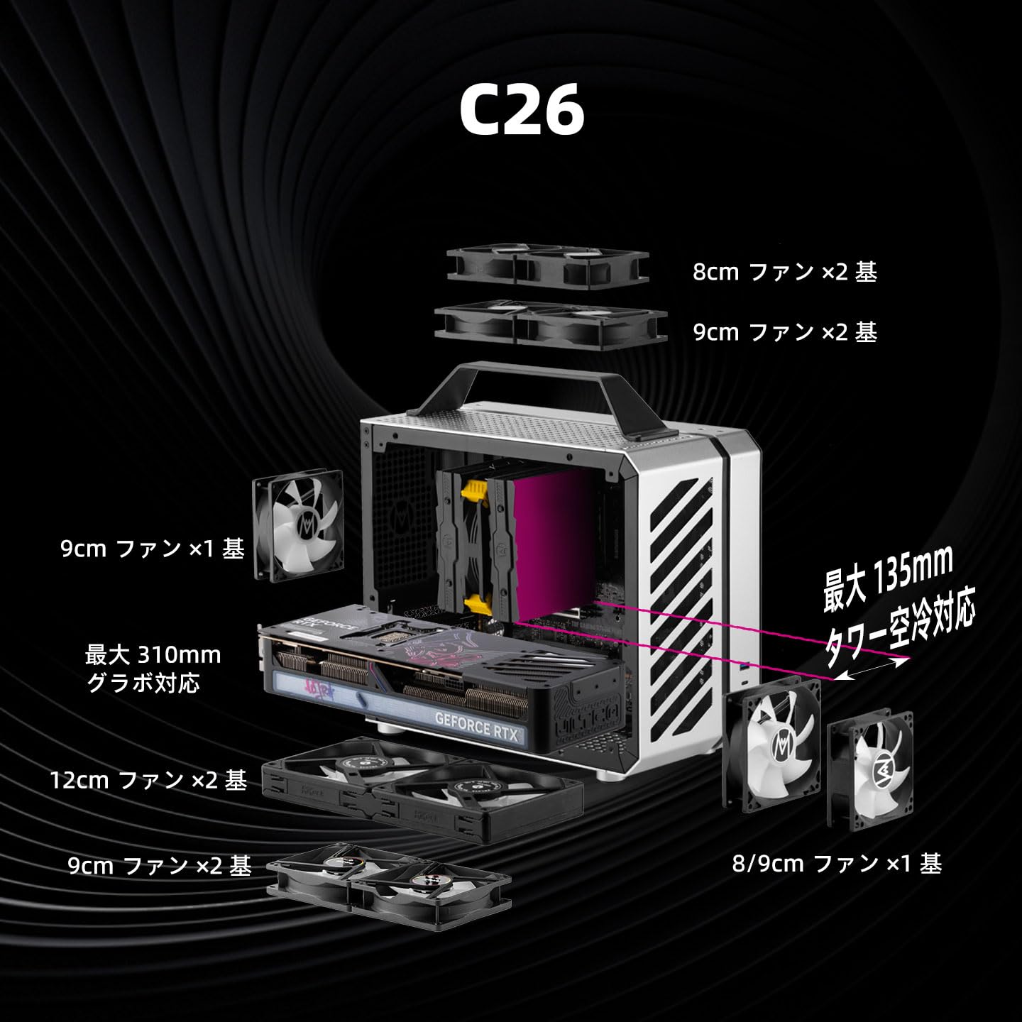 Amazon.co.jp: Mechanic Master C26 デスクトップポータブル Mini MATX