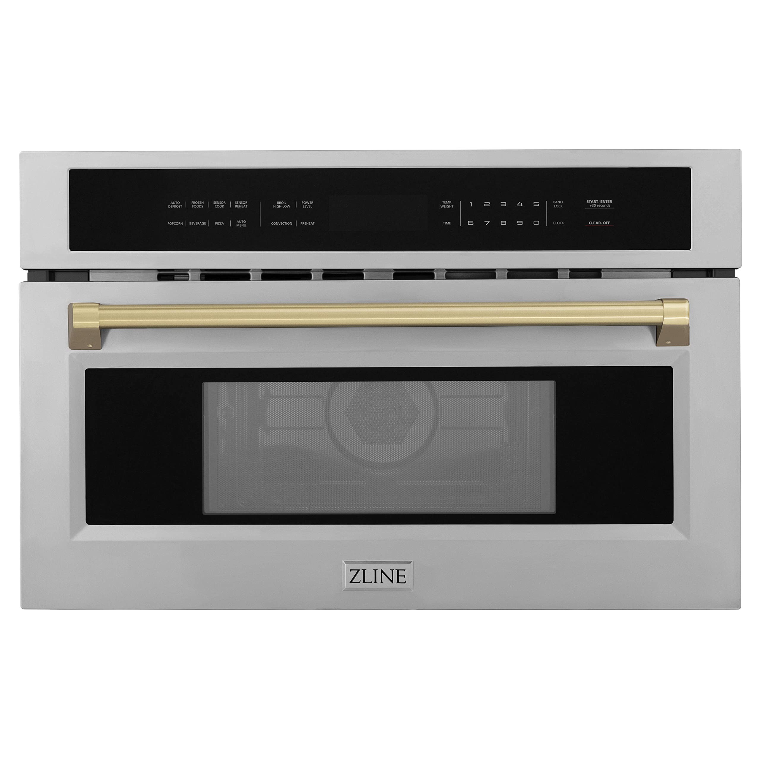 ZLINE Autograph Edition 30 in 1 6 cu ft Built-in Convection Microwave Oven in Satin Stainless Steel and
