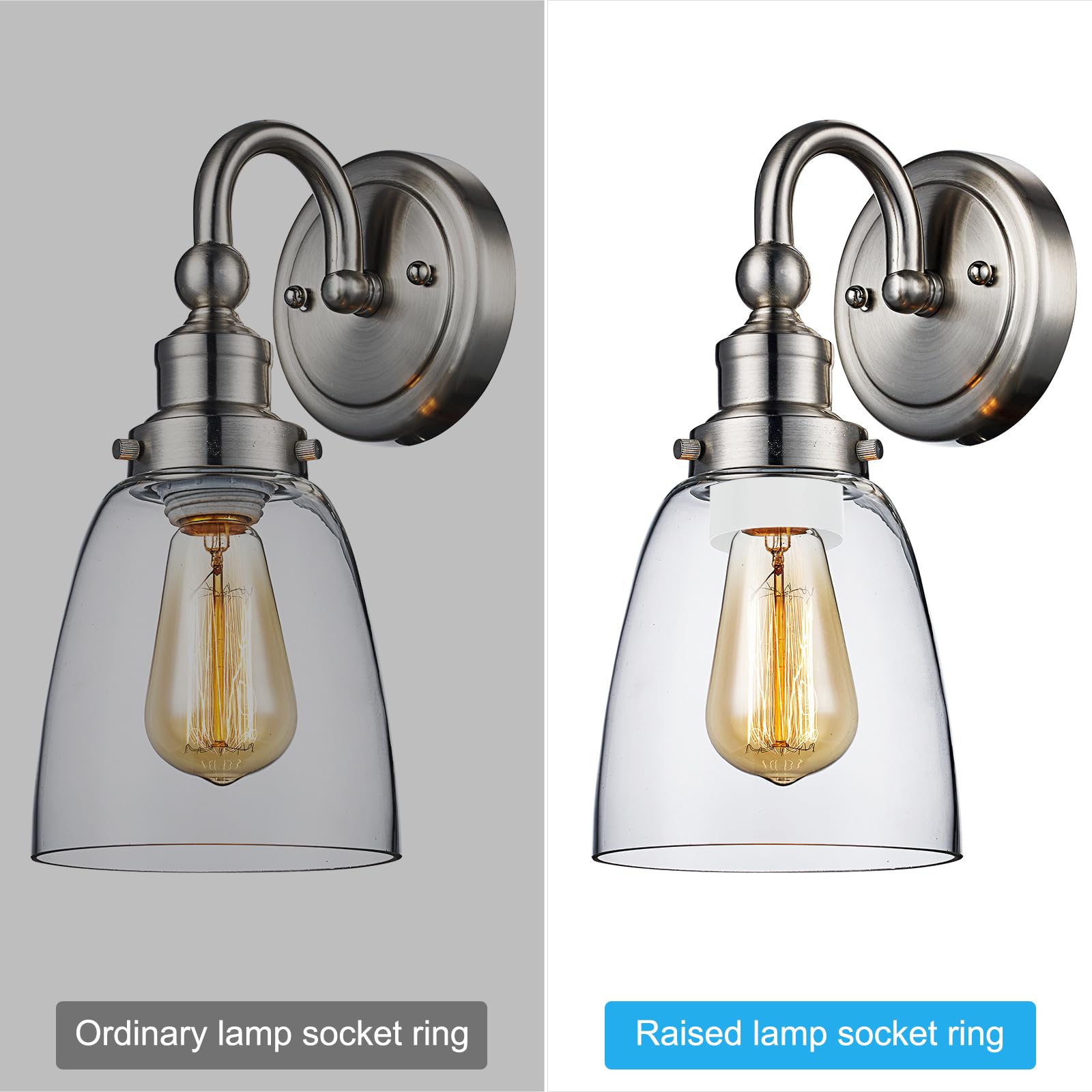 PATIKIL Light Socket Shade Ring - Image 3