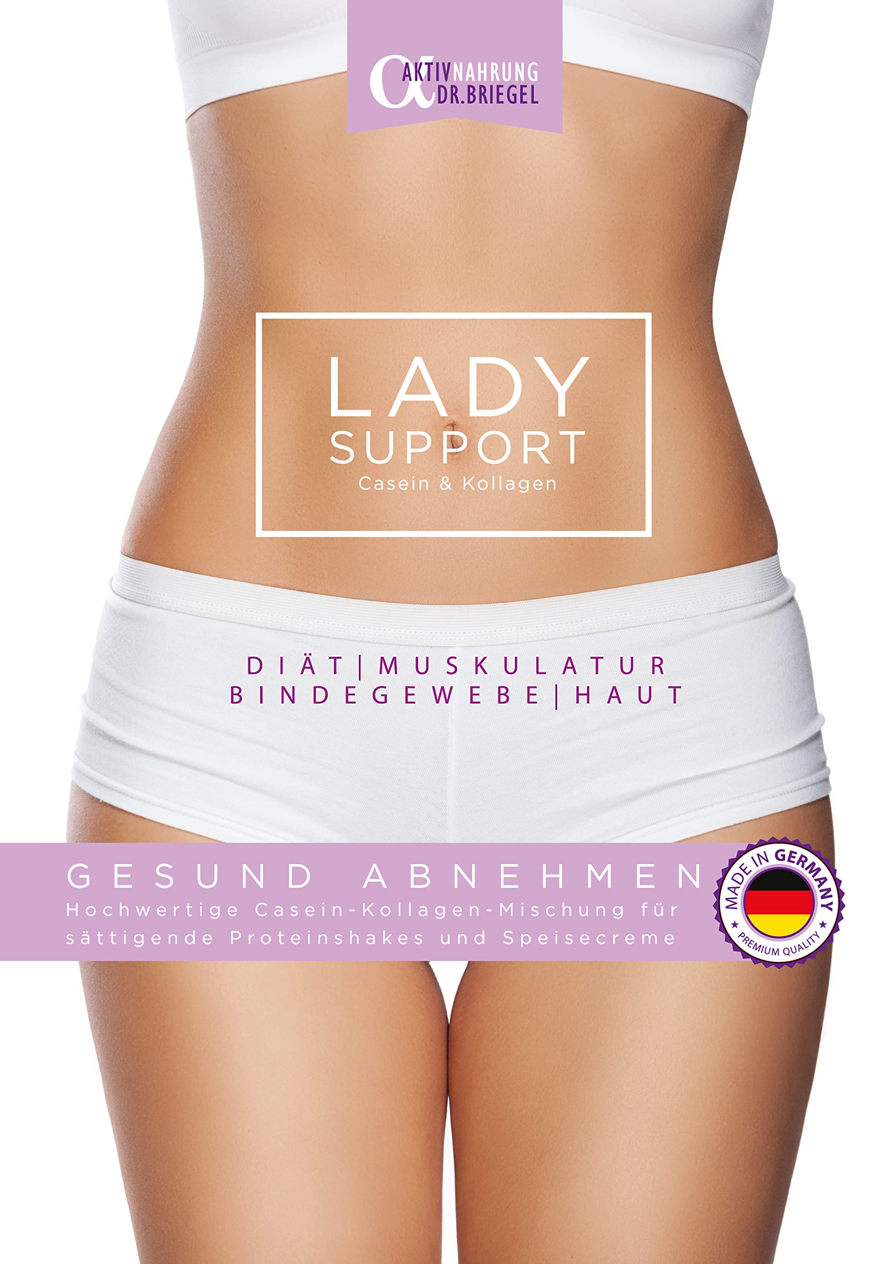 Protein-/Diätshake Lady Support Casein & Kollagen (Vanille)