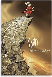 Korn Poster Music Band Vintage Comic Poster Canvas Painting Wall Art Picture Home Decor Print For Bedroom Living Room Dorm...