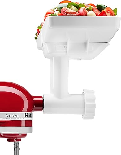 Miniatura 3 de KitchenAid KN12AP - Paquete de 3 accesorios para batidora de pie con molinillo de alimentos, exprimidor de cítricos y relleno de salchichas