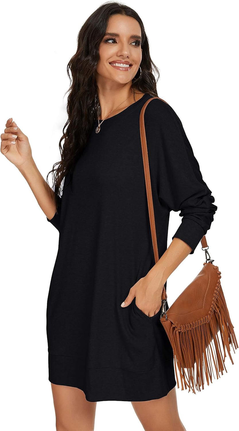 PrinStory Womens Long Sleeve Dress