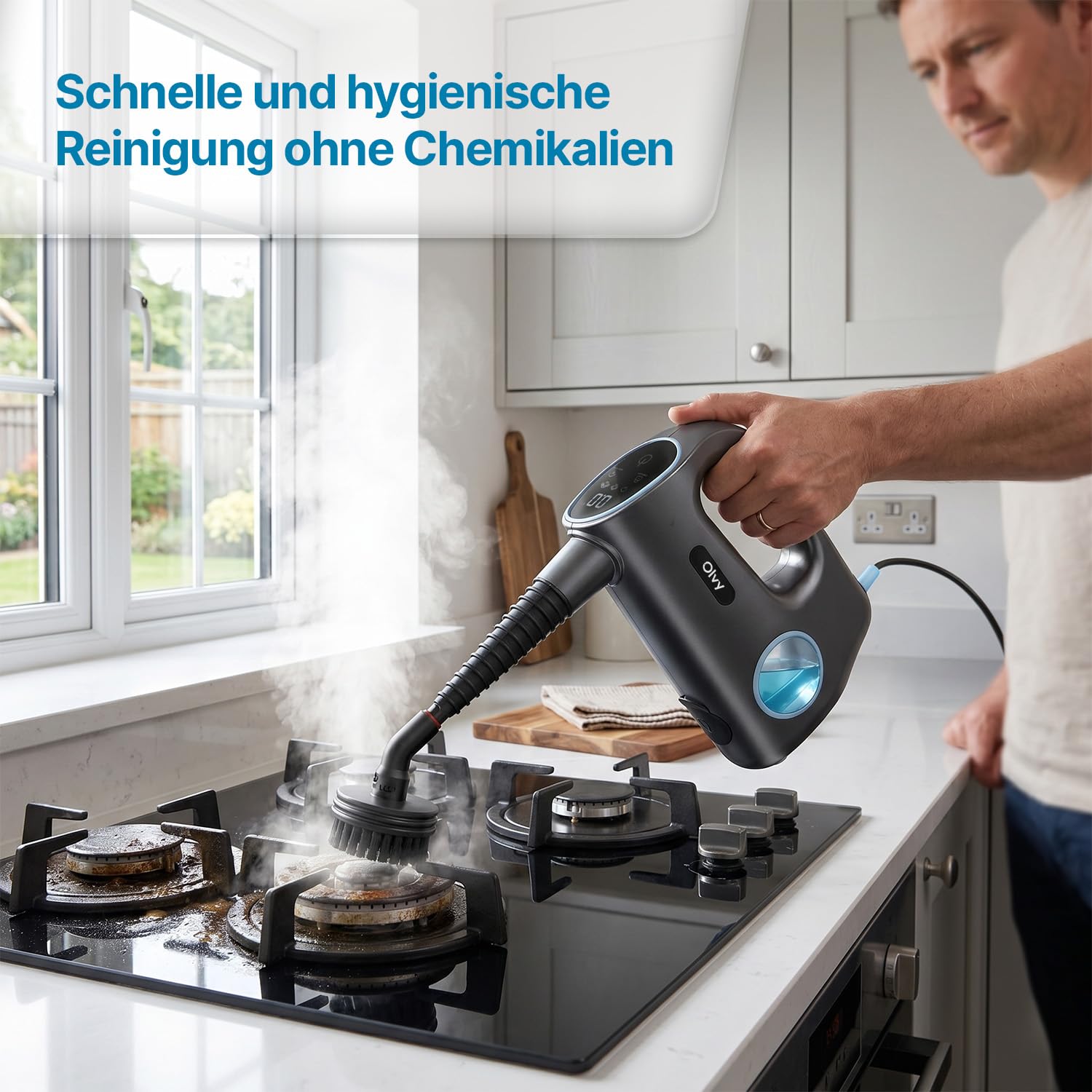 Olvy Dampfreiniger Bodenwischer Fensterreiniger Haushaltsreiniger Ohne Stiel