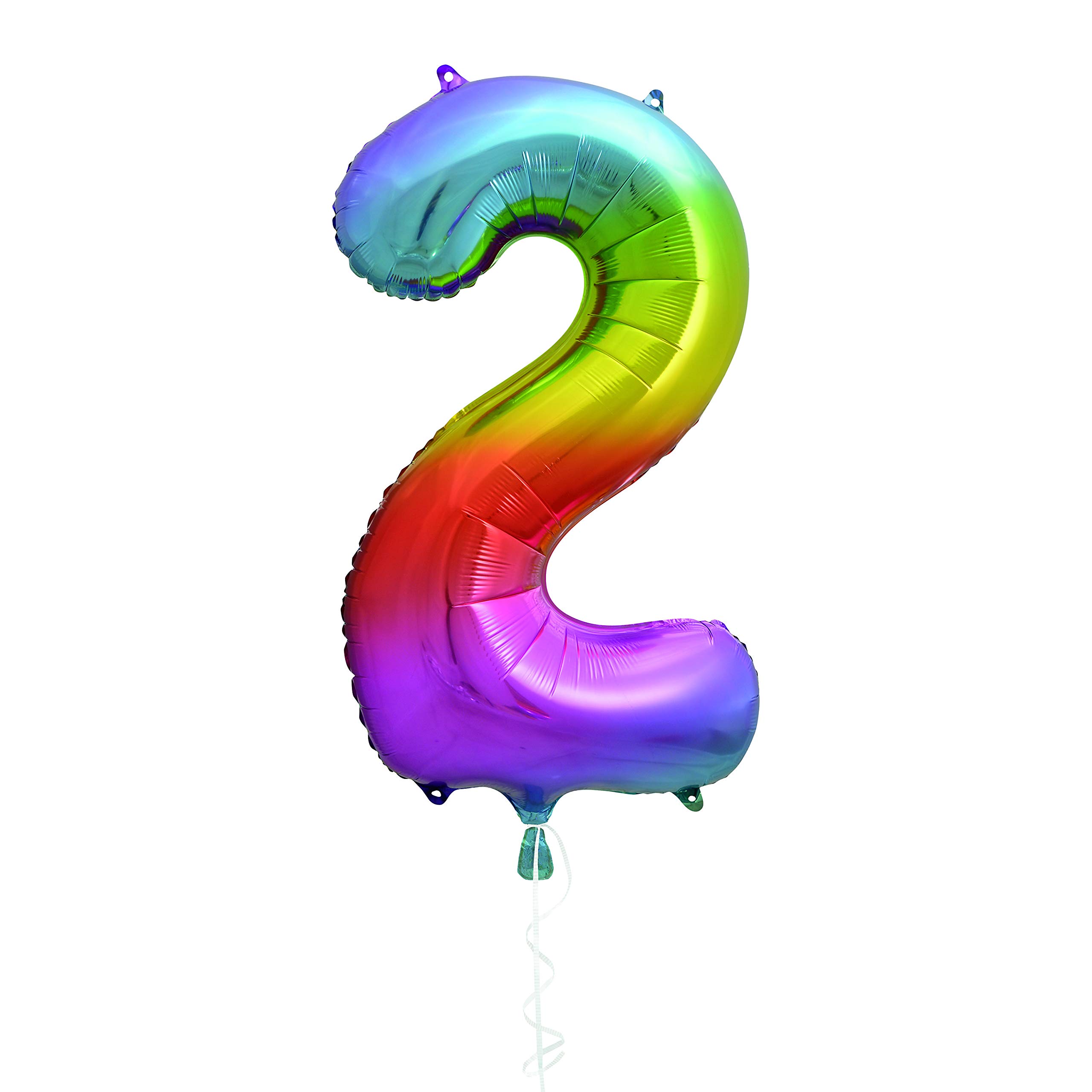 Balon foliowy w kształcie tęczy (86 cm) - idealny na uroczystości, dekoracje imprezowe, urodziny i nie tylko - 1 szt