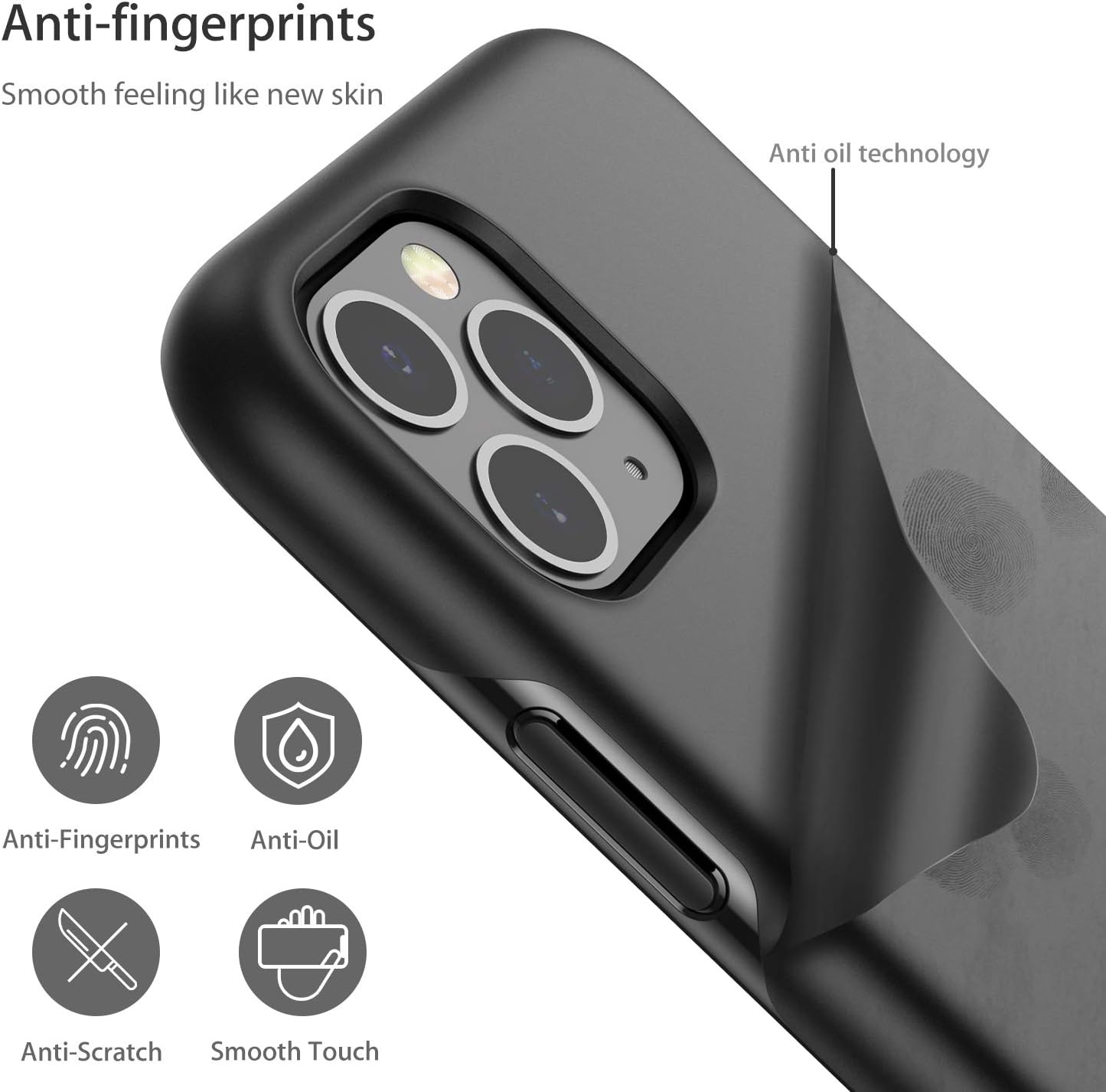 Black Friday - 70% OFF Syncwire iPhone 11 Pro Case, [Military-Grade] Ultra Slim iPhone 11 Pro Protective Case with Shockproof Bumper Drop Protection and Scratch-Resistant TPU Cover for iPhone 11 Pro - Matte Black