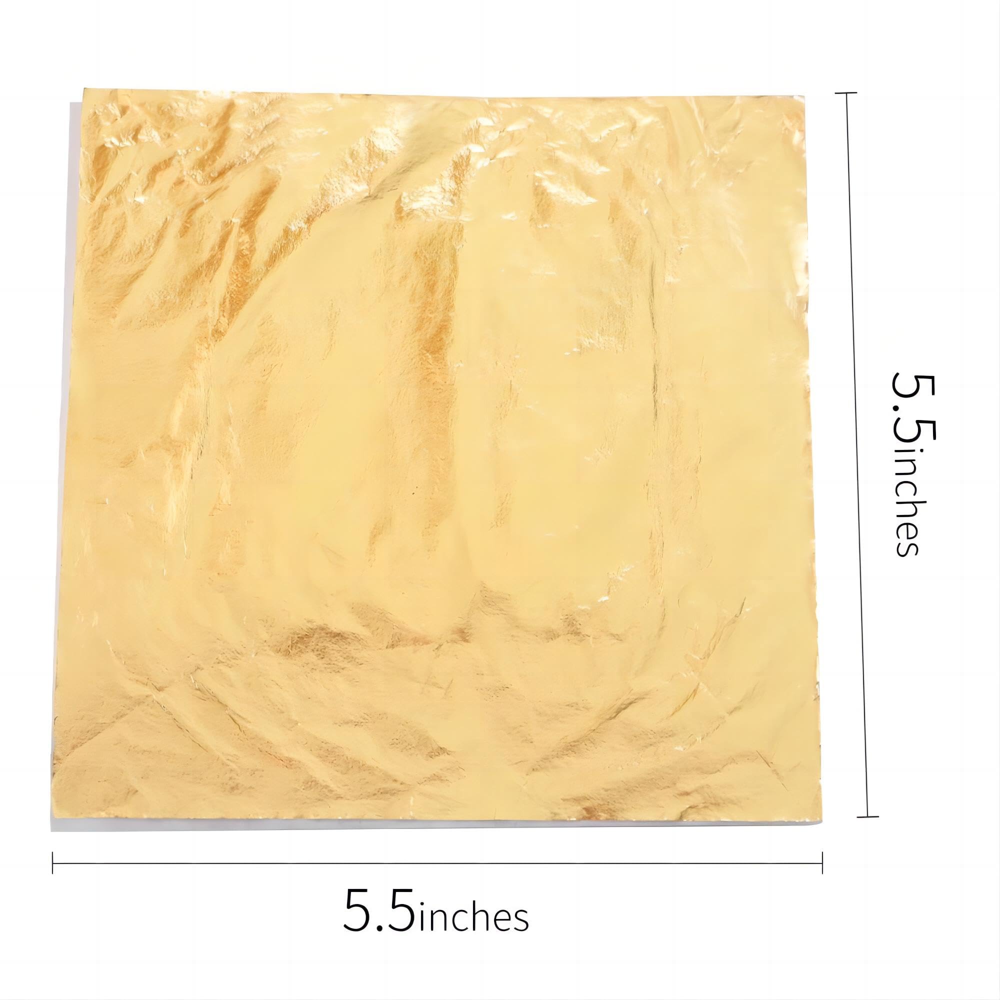 Goldfolien-Blätter Zum Vergolden – 200 Stück, 14x14 Cm, Für DIY, Dekoration & Kunst