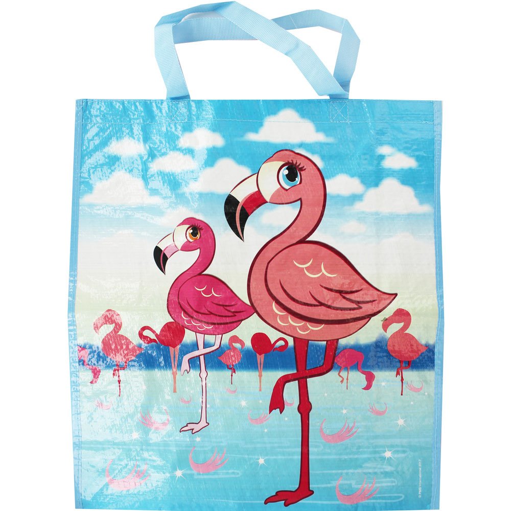 Pms 16x18x6 Flamingo Des Pp Woven 140gsm Prtd Shopping Bag