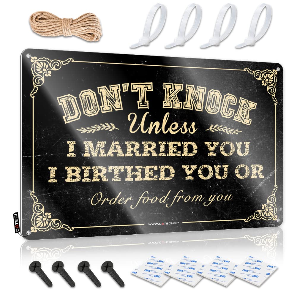 Home Decor Men Don'T Knock Unless I Married You Sign Hot Beer Tin Sign Beer Bar Metal Sign