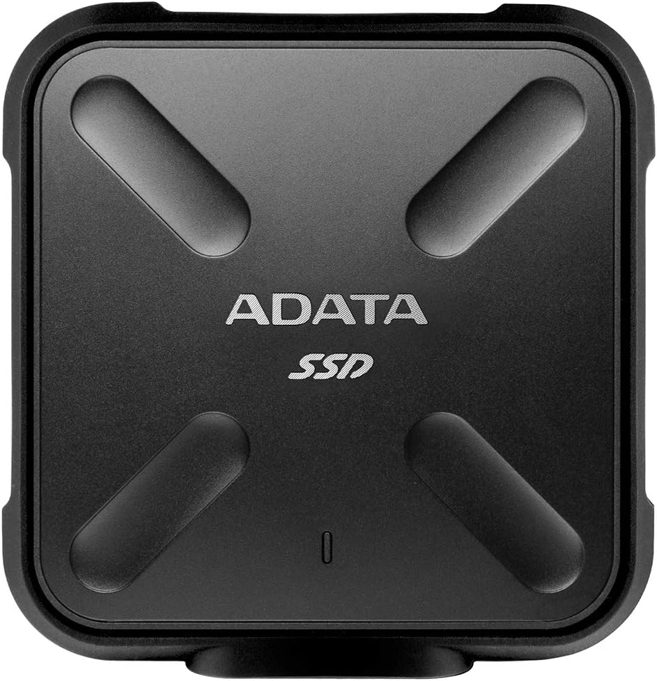 ADATA SD700 3D NAND 256GB Ruggedized Water/Dust/shock Proof External Solid State Drive BLACK (ASD700-256GU3-CBK)