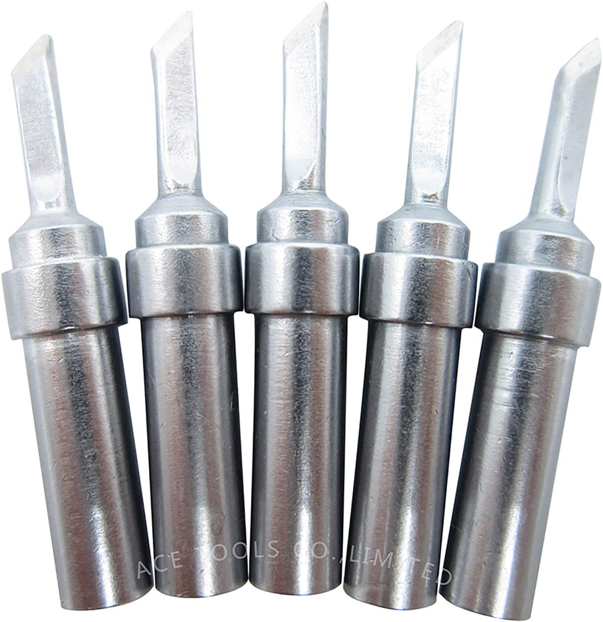 ETKN Knife Soldering Tip 0.18" / 4.57mm for WESD50 WES50 WESD51 WES51 PES50 LR20 PES51 LR21 WE1010NA (WE1010EU) WE1010 ACE Brand Solder Iron Tips (10)
