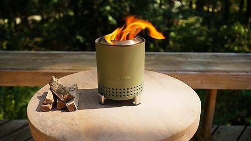 Miniatura 41 de Solo Stove Mesa - Fogón de mesa con soporte, mini fogata de bajo humo para exteriores uso urbano y en suburbios, alimentado por pellets o madera
