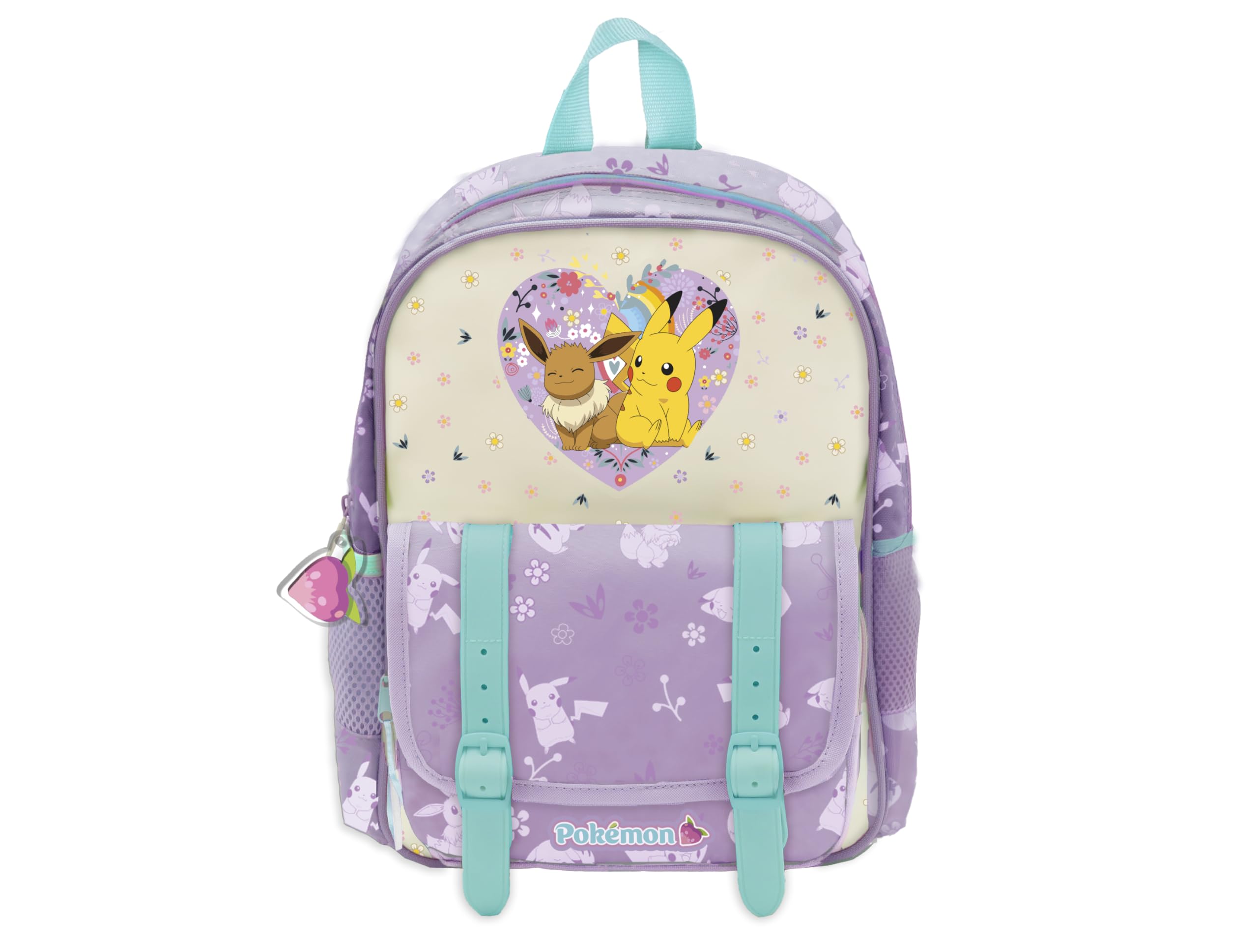 CYPBRANDS Pokémon, Backpack, Bags, School Supplies, Backpack Color Purple, Official Product, berry, Estandar, Casual