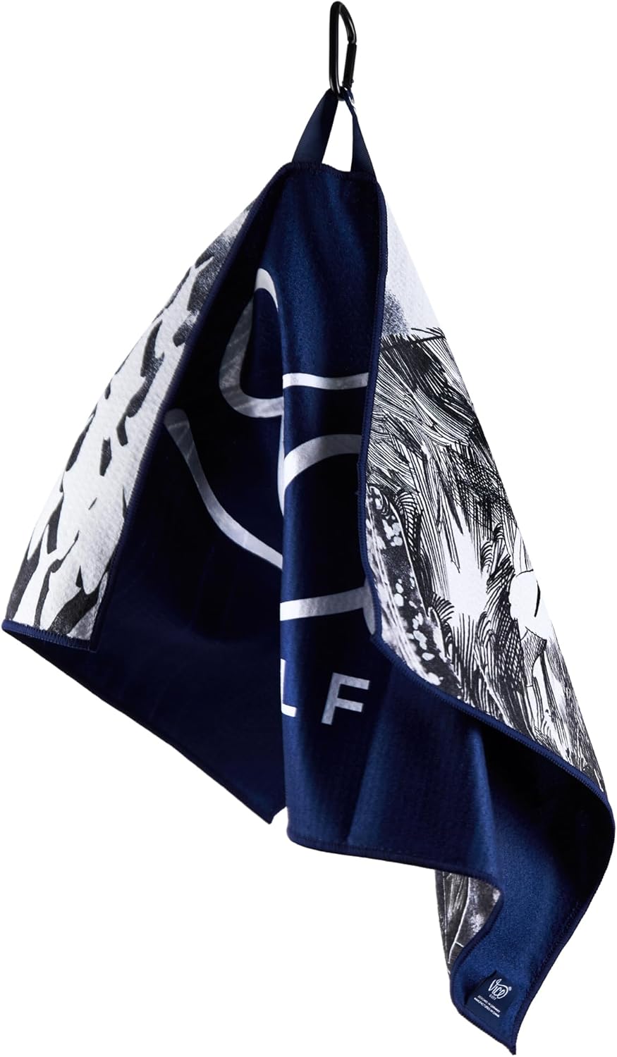 Vice Golf Shine Microfiber Towel | Navy | Perfect for Cleaning Clubs and Balls | Multiple Colors Available