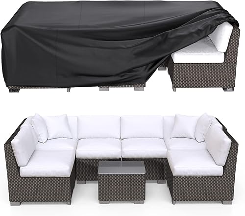 Fundas impermeables para muebles de patio, fundas para muebles de exterior, resistentes 600D Oxford, juego de muebles de patio para silla de mesa