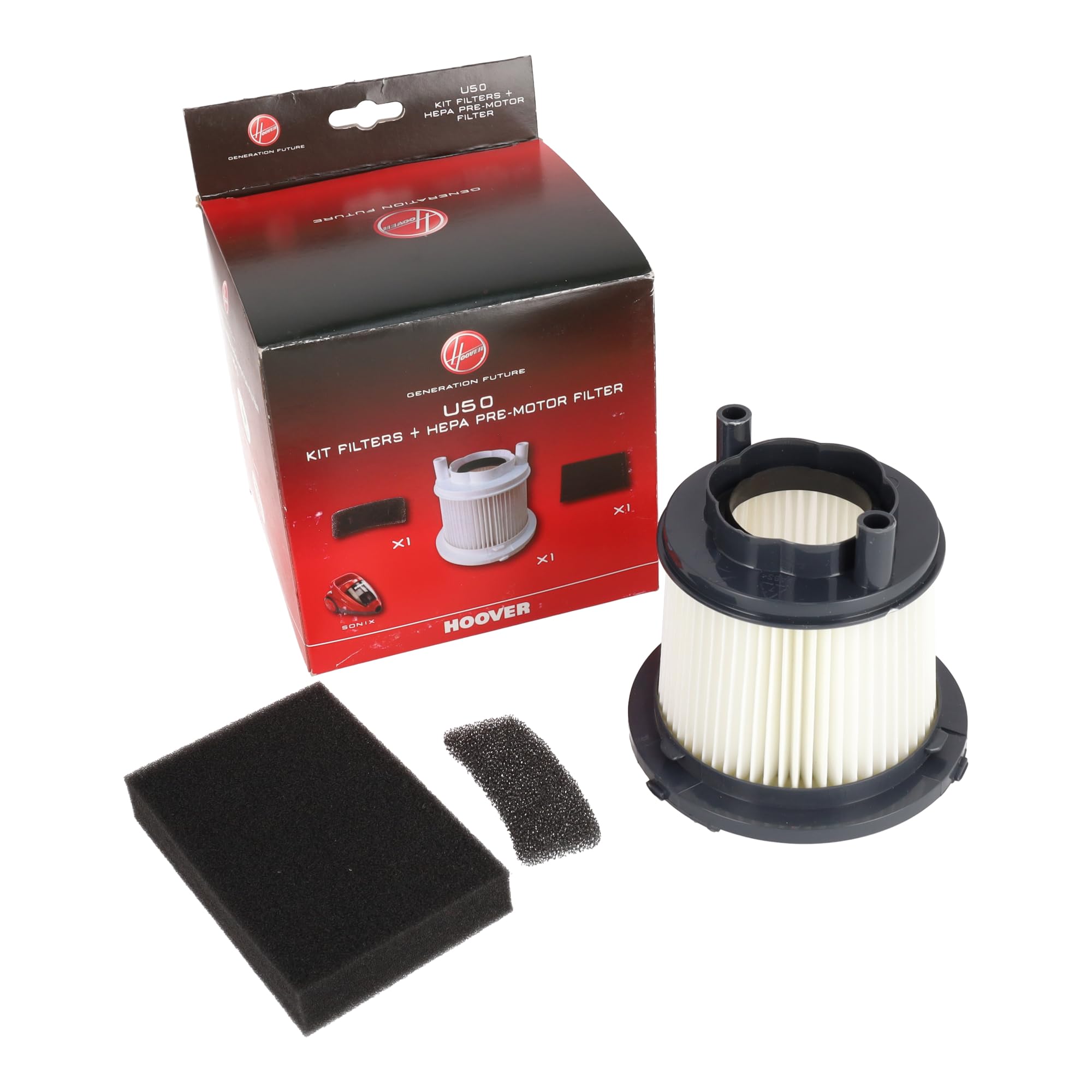 Sparefixd Kit Filtro HEPA E Micro U50 Per Aspirapolvere Hoover TSX / SX / SX70 – Ricambio 35601160 - 4