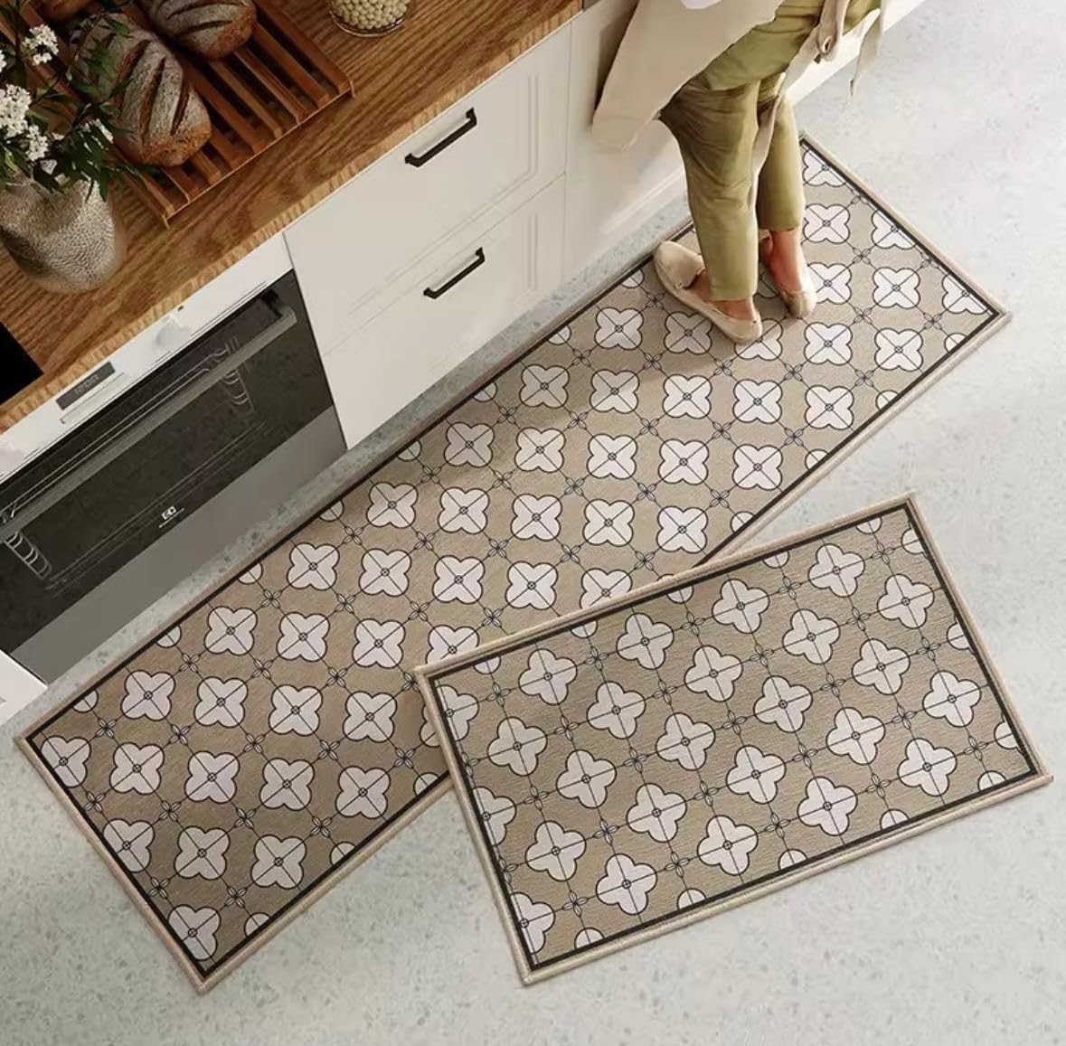 HomeCloud Rubber Kitchen Mats - Non-Slip & Absorbent -5