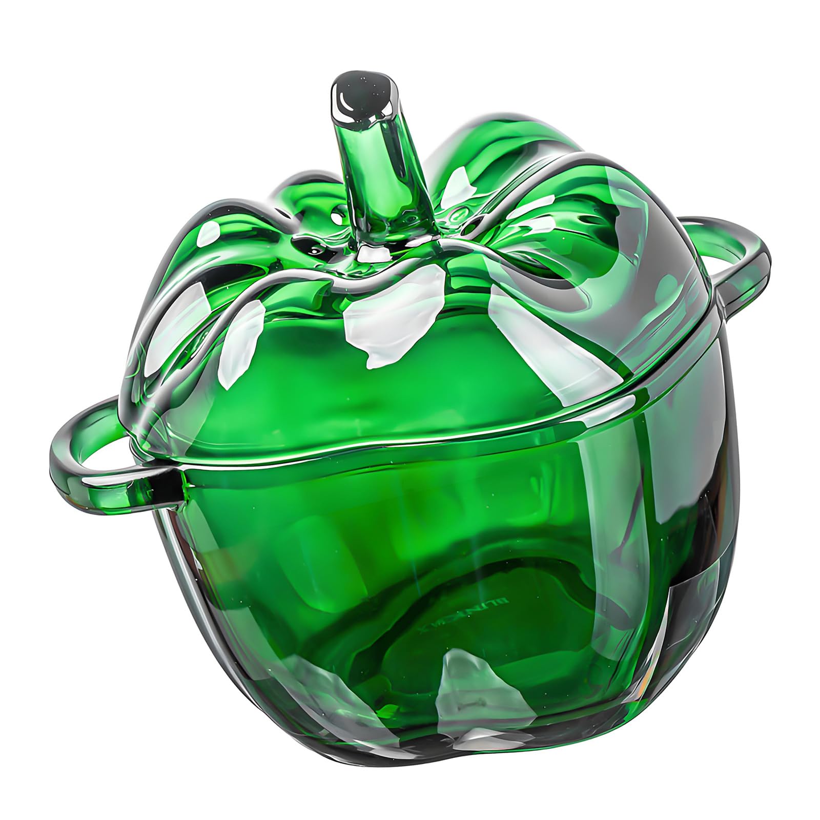 Piceioep Crystal Candy Jar Household Glass Dried Fruit Bowl with Lid Cap for Snacks Storage and Home Decoration Creative Sugar Jar with Lid Decorative Bowl Multipurpose Glass Canister