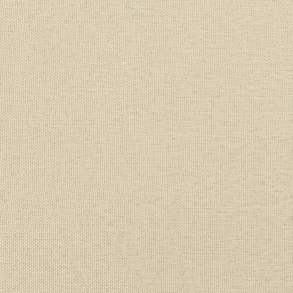 Fußhocker Creme, 60x50x41 cm, Stoff, vielseitiger Ottoman für Wohnzimmer, Schlafzimmer, Bequeme Fußablage, stabile Sitzgelegenheit