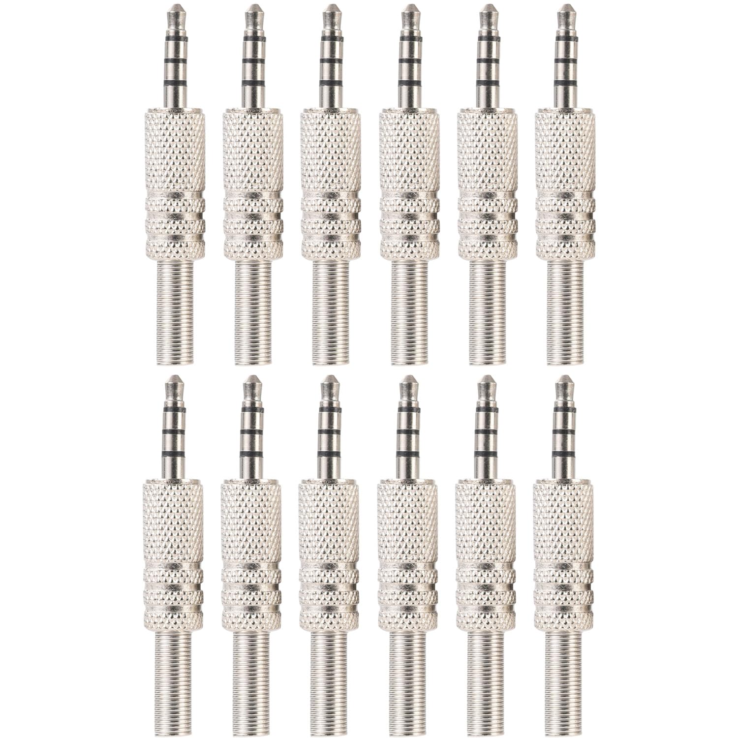 2 Pezzi Jack Audio Stereo 3,5 Mm, Jack Maschio TRRS Stereo a 4 Poli Da 2 Pezzi Jack Audio Stereo 3,5 Mm, Jack Maschio TRRS Stereo a 4 Poli Da