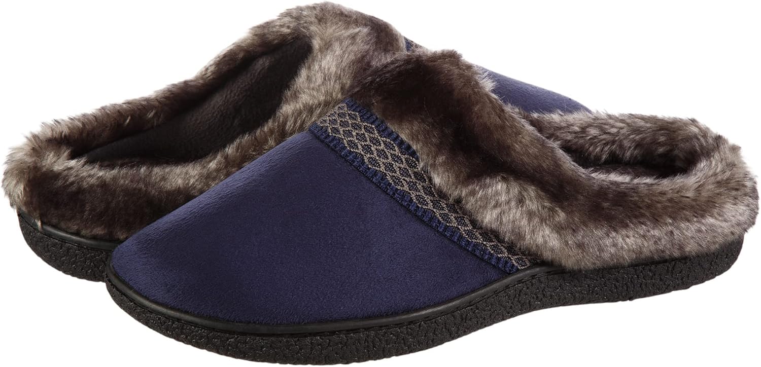 isotoner Women's Indoor/Outdoor Slip-on Microsuede Mallory Memory Foam Clog Slippers - Image 10