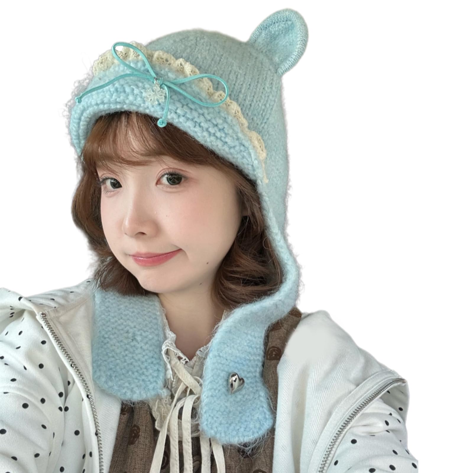 Gorro con orejas de oso ideal como regalo de Navidad y San Valentín 7