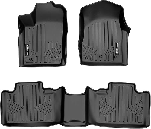 SMARTLINER Juego de alfombrillas de 2 filas compatibles con Dodge Durango 2013-2016