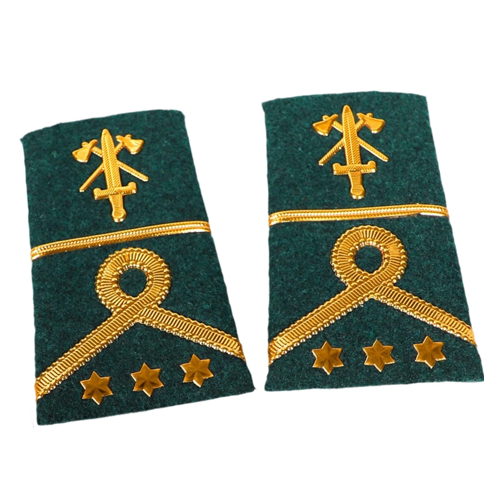 Tsophreniq Security Guard Epaulettes Sewing on Fabric Badge Epaulettes Decorative Epaulets for Security Uniform Appearance Guard Epaulets