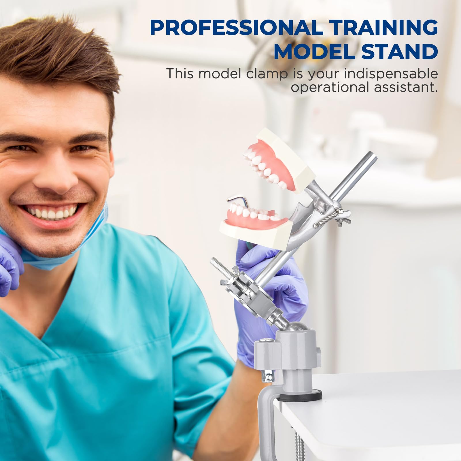 HMXJ-01 Model Mounting Pole, Desktop Fixed 360° Rotating Training Stand, Compatible with Kilgore, Columbia, Nissin, for Simulation Practice and Educational Practice