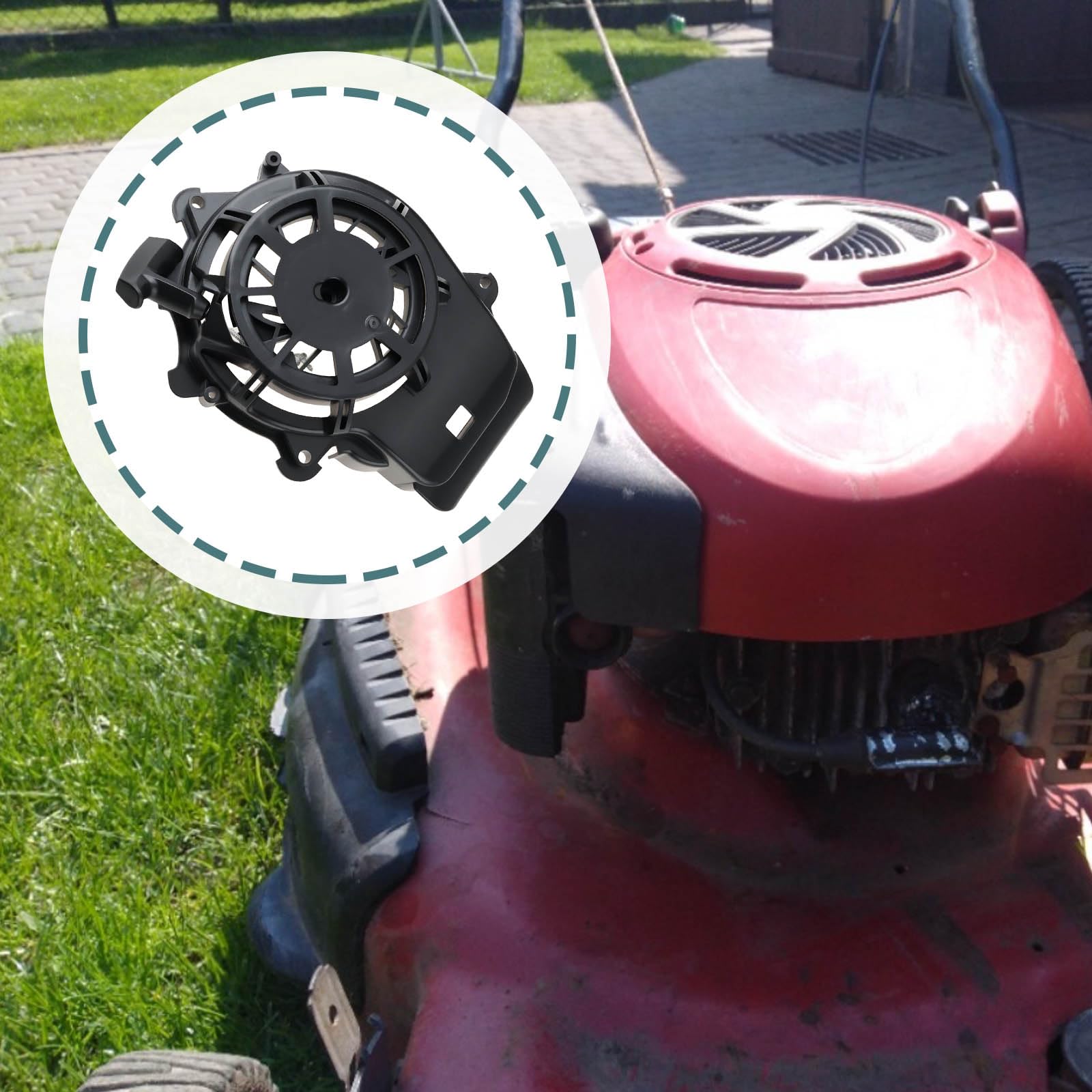 Arrancador de Cuerda 594062 Compatible con Motores Briggs&Stratton B&S 650EXi Y 675EXi