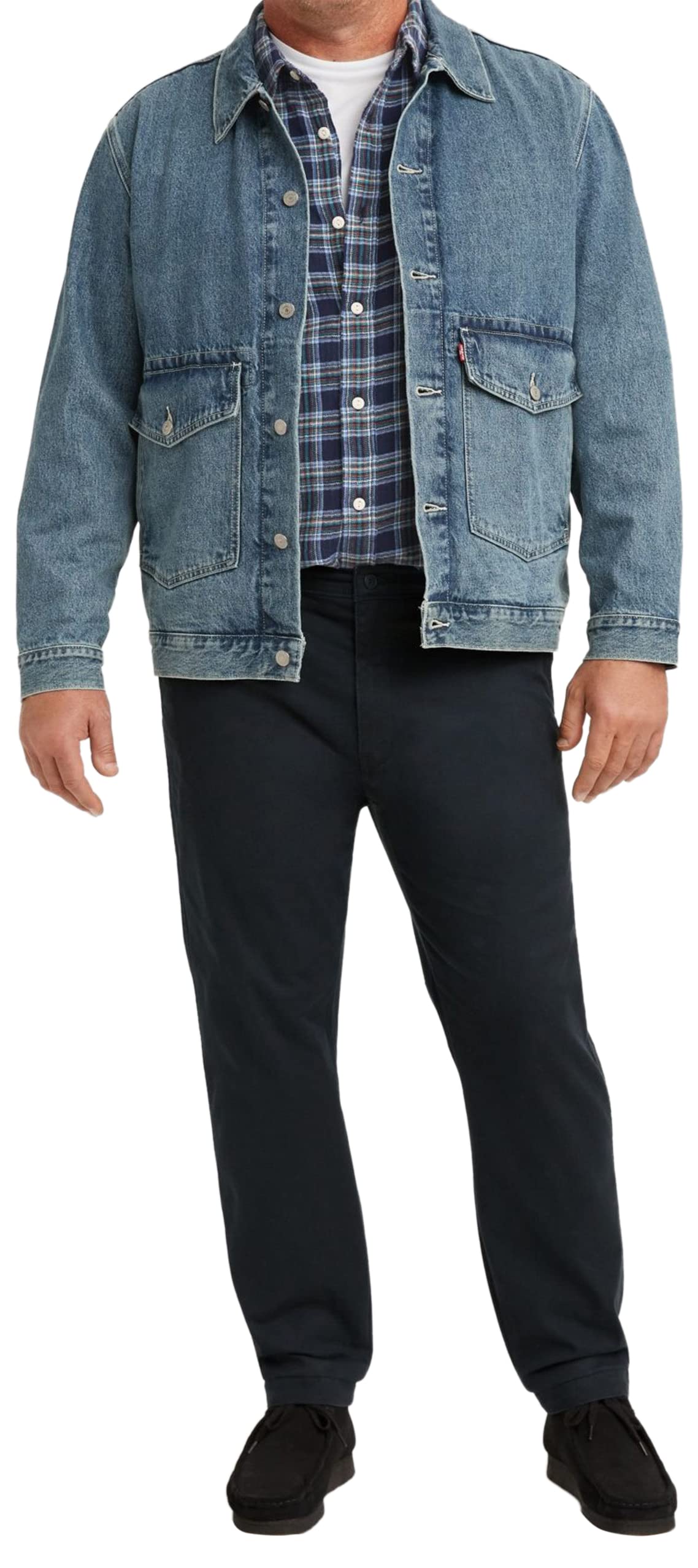 Levi'S Big & Tall Xx Standard Fit Tapered Chino Trousers - Black