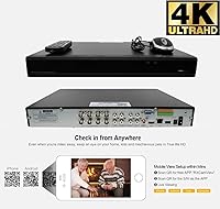 Vista 3 de GW Security - Sistema de cámara de seguridad de 2MP 1080p con detección de movimiento, grabadora de 8 canales y 4 cámaras domo CCTV HD-CVI de 2MP