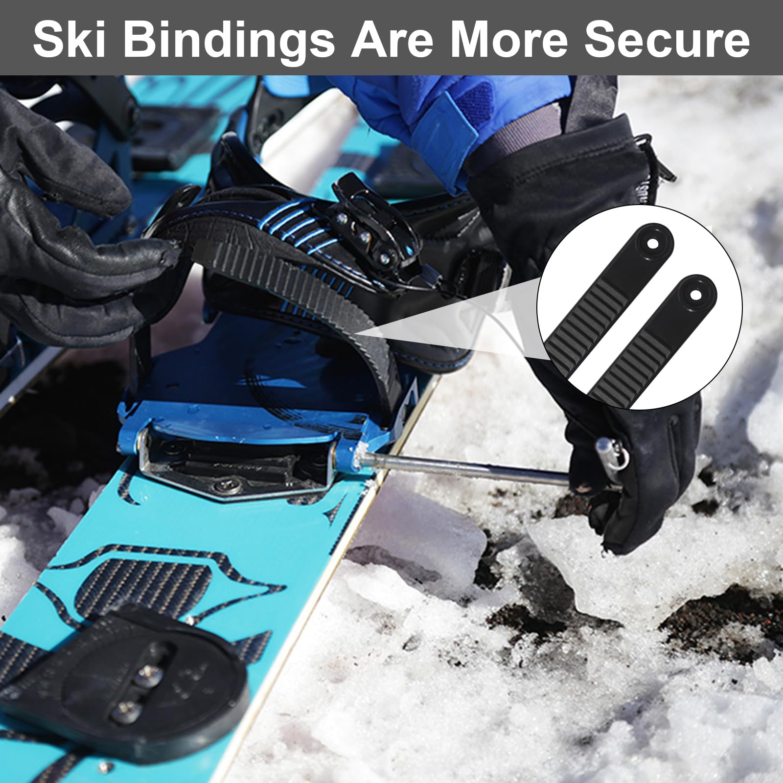 Sangles de Fixation pour Snowboard 3 Paires