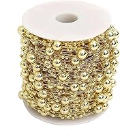 Vista 7 de Efavormart - Juego de 200 cuentas de perlas de imitación brillantes, sin agujeros, para manualidades (dorado)
