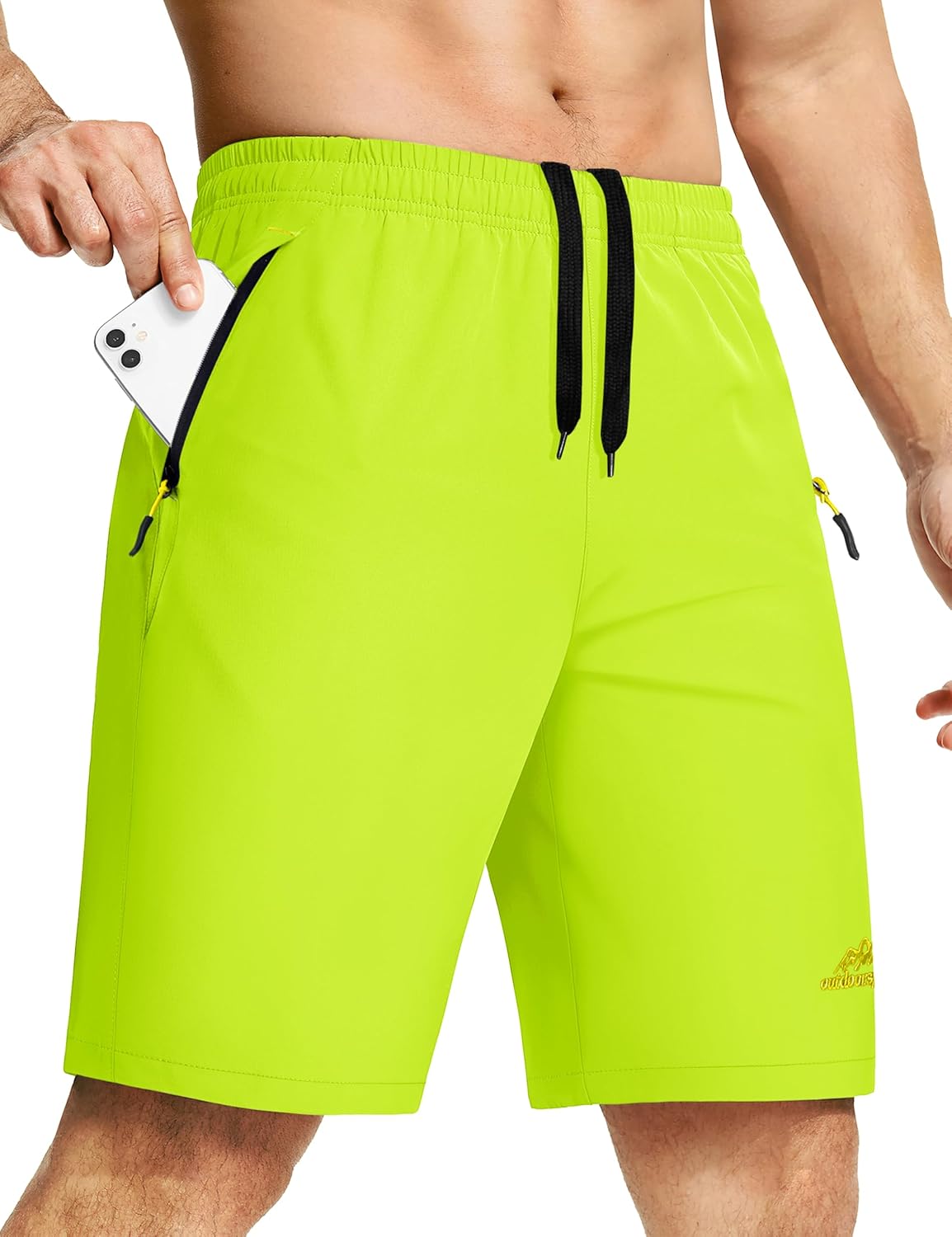 MAGCOMSEN Men's Workout Gym 9" Shorts Quick Dry Lightweight Summer Casual Athletic Hiking Shorts for Men with 3 Pockets