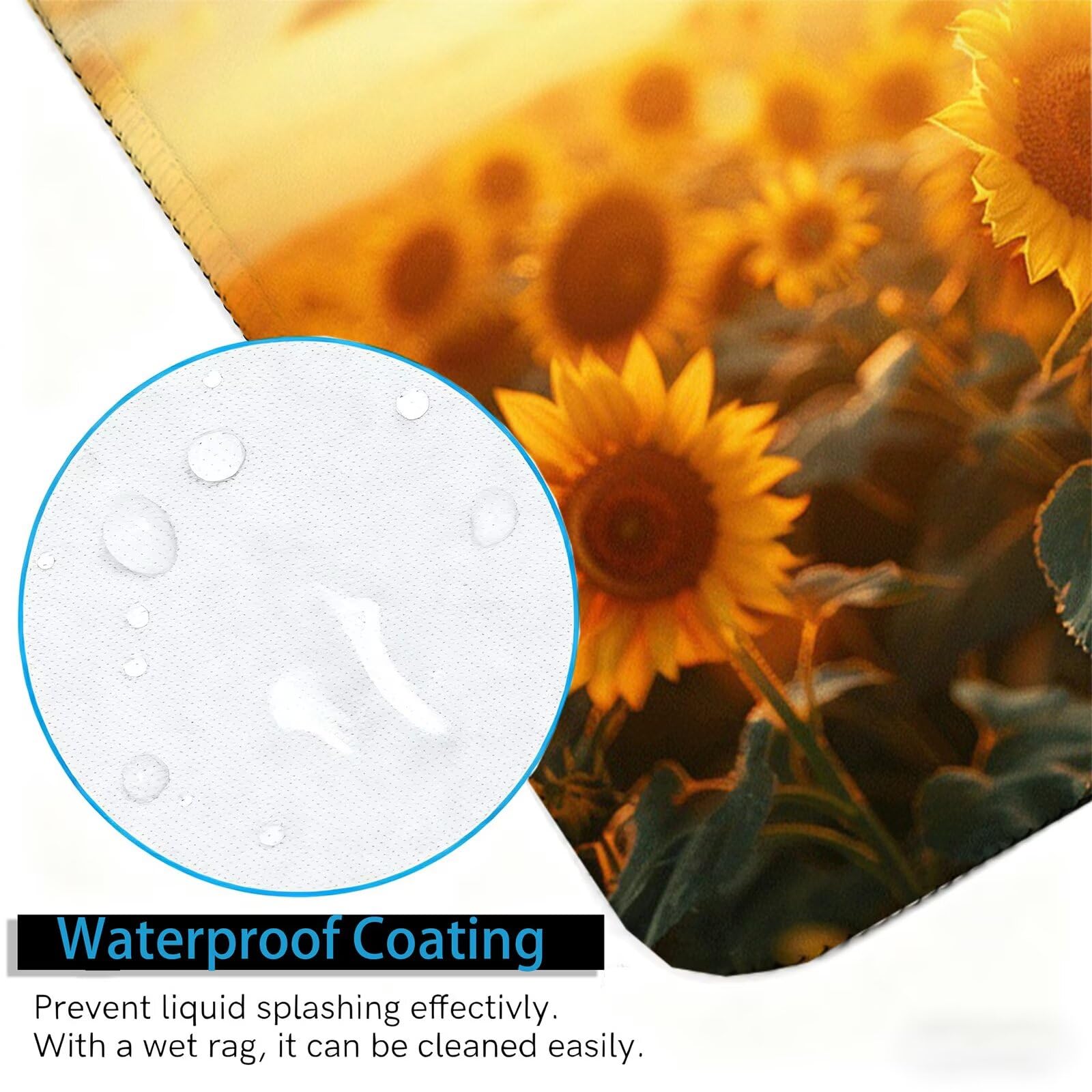 Sonnenflower Gamingowa podkładka pod mysz XXL, 1200 x 600 mm, podkładka na biurko, duża, zachód słońca, antypoślizgowa konstrukcja, poprawia kontrolę, podkładka do pisania do domowego biura