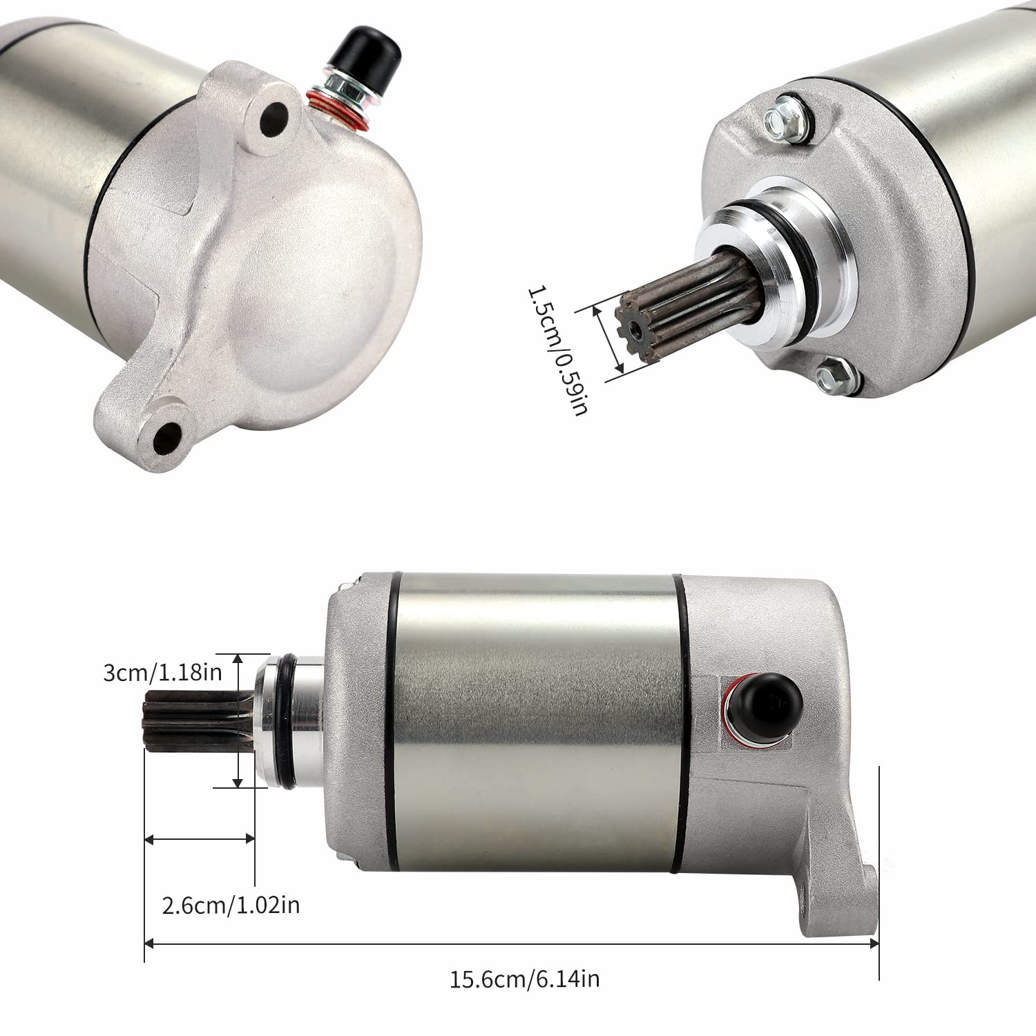 KARSEE Starter Motor 3084981 Replacement for Sportsman 335 400 450 500, Ranger 425 400 500 2x4 4x4 6x6, Scrambler 500, Magnum 325 330 425 500 3084981 3090188 18645N