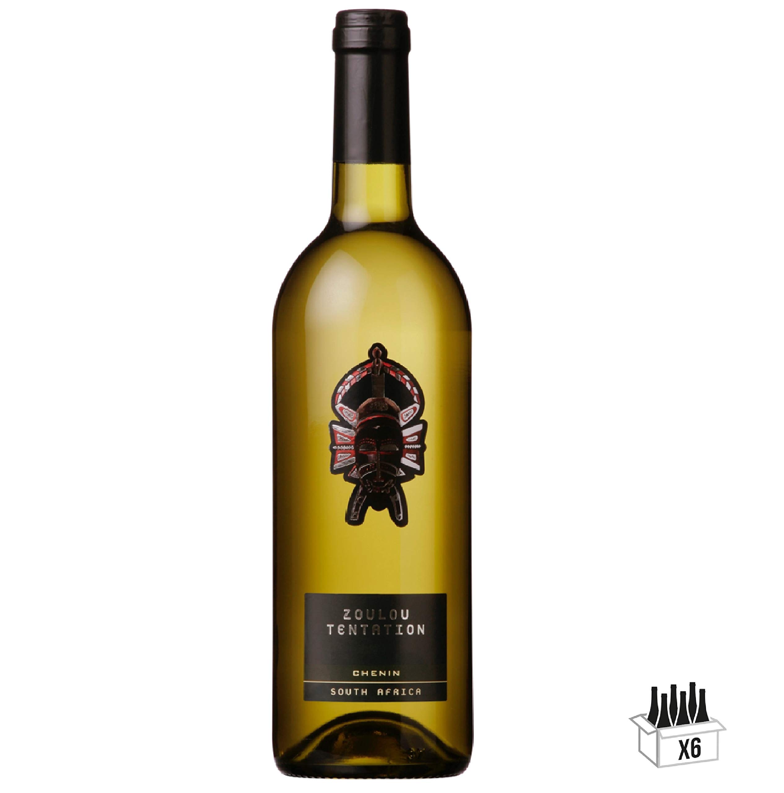 Zoulou Tentation - Chenin - Vin d'Afrique du Sud - Vin Blanc - lot de 6 bouteilles x 75 cl