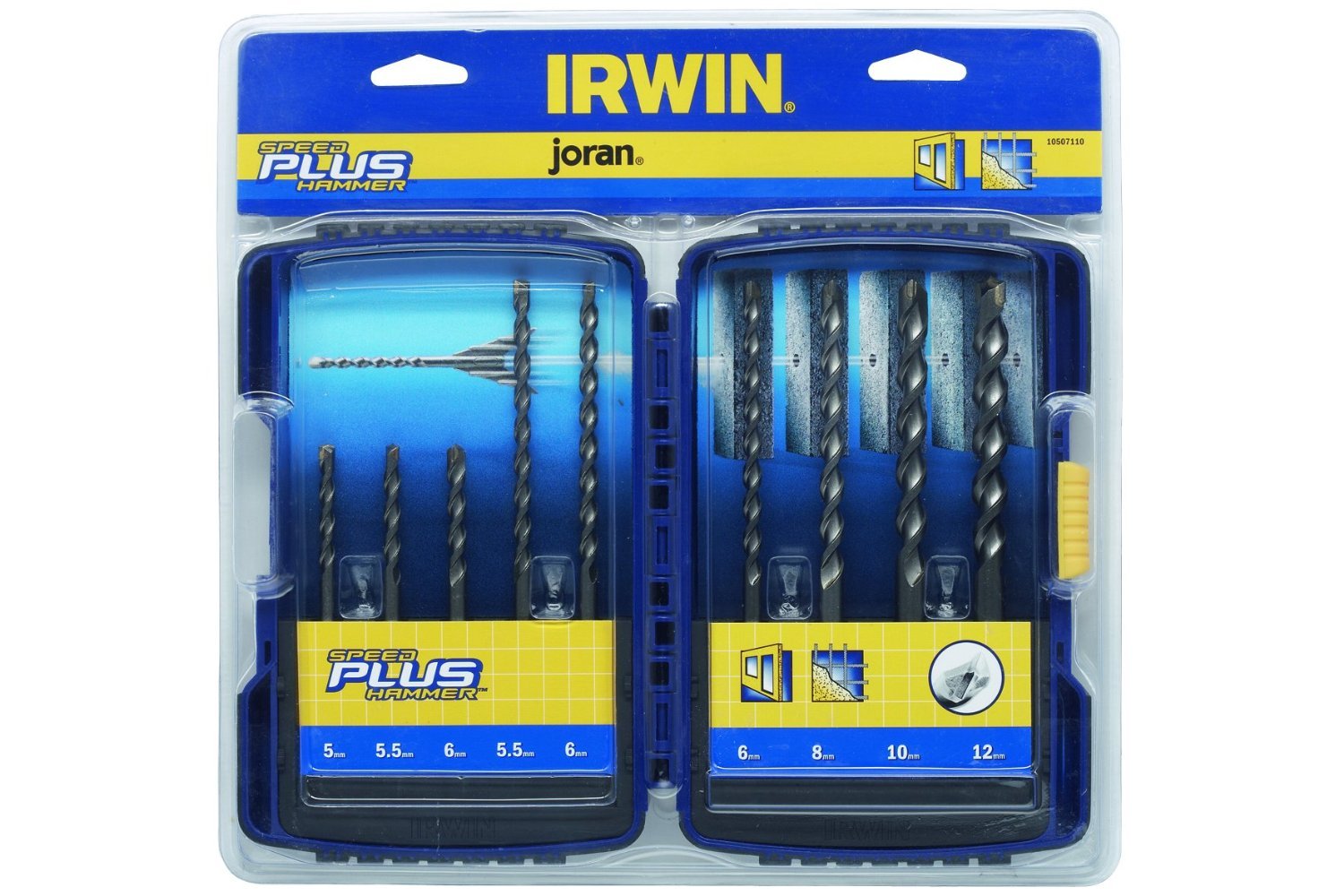 Irwin 10507111 młotek udarowy Plus wiertarka (zestaw 9 sztuk)