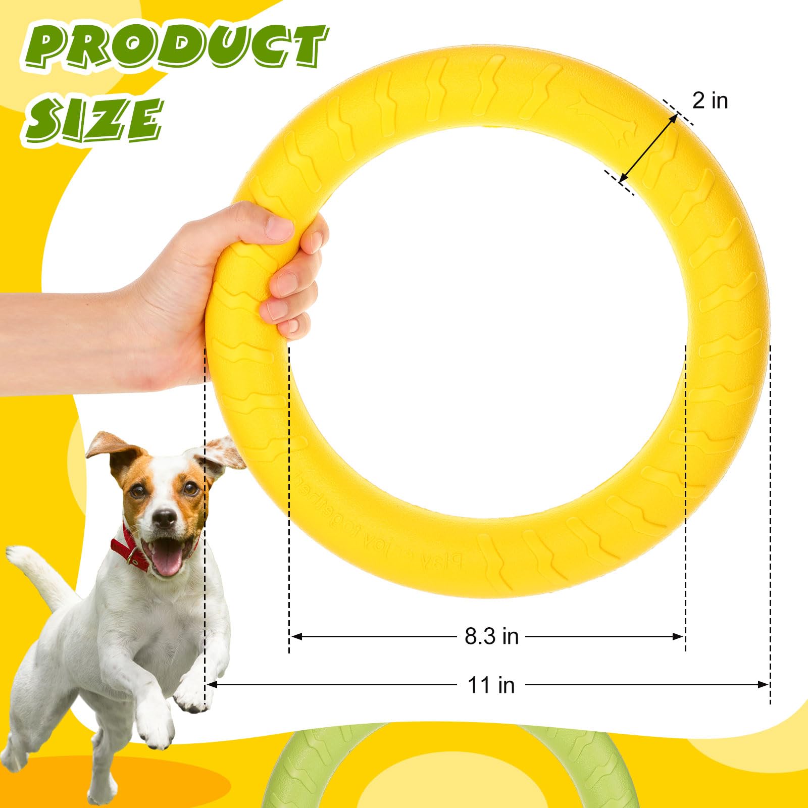 いぬごろう　リング4点 Pet Supplies : Liliful 4 Pcs Dog Rings Toy, Dog Training Ring
