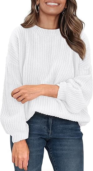 PRETTYGARDEN Fall Sweaters for Women 2025 Fashion Long Sleeve Casual Ribbed Knit Winter Clothes Pullover Jumper Tops