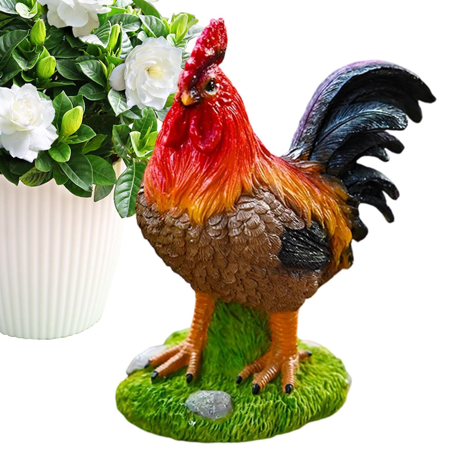 Poule de jardin en relief pour embellir un extérieur triste ou vide