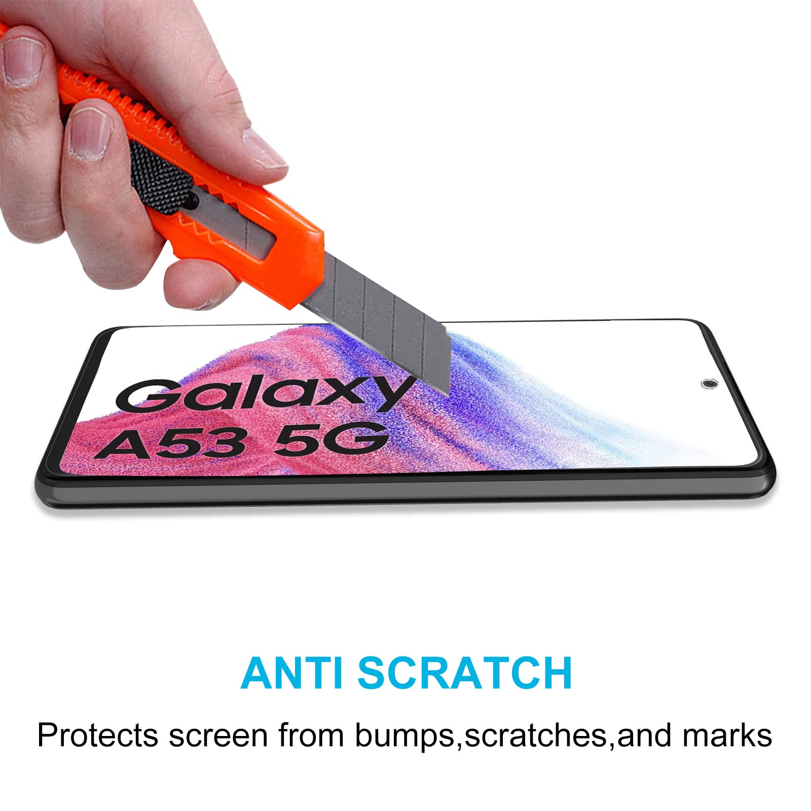 Didisky 2 Pezzi Pellicola Protettiva in Vetro Temperato per Samsung Galaxy A05S, Protezione Schermo [Tocco Morbido ] Facile da Pulire, Facile da installare, Trasparente