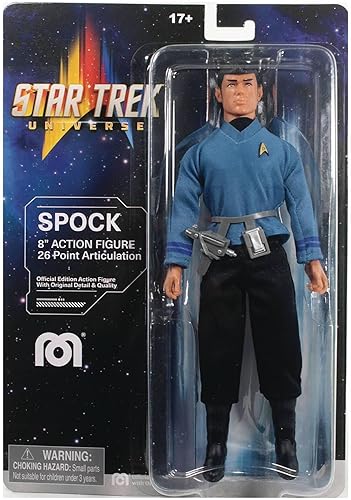 Mego Star Trek Strange New Worlds - Figura de acción de Spock de 8 pulgadas