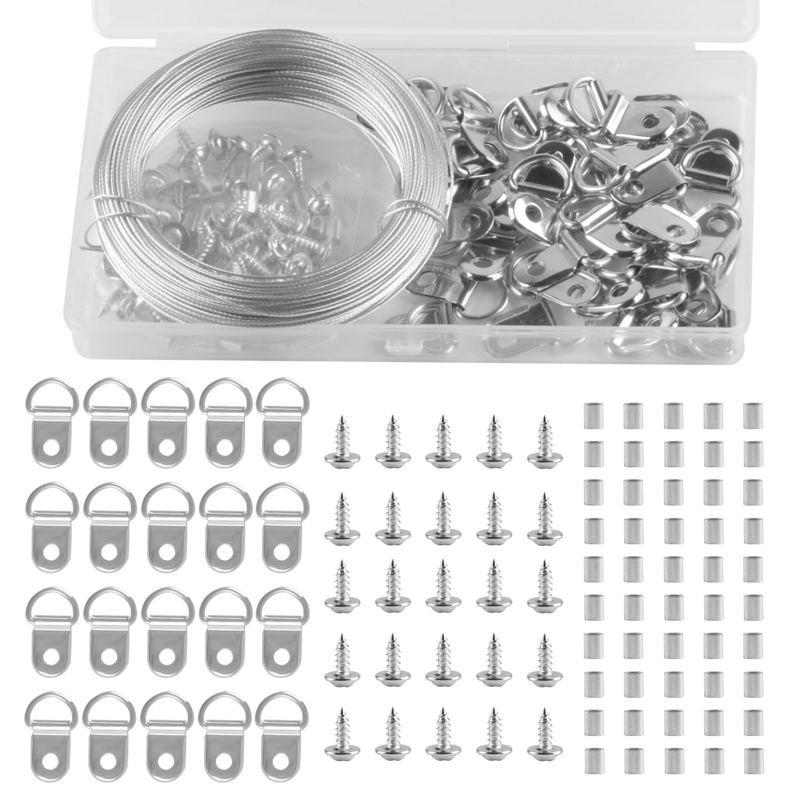 98 Feet (30m) Picture Hanging Wire Heavy Duty Picture Wire Hanging Kit