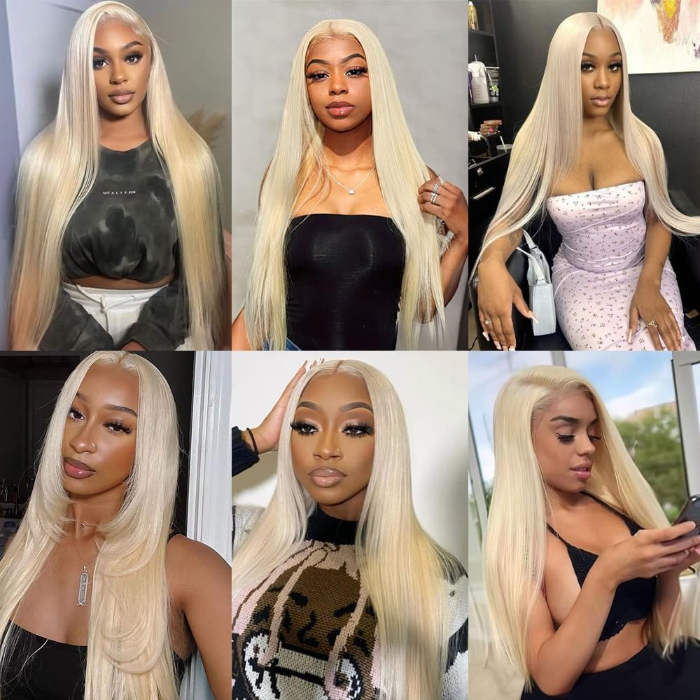 Blonde Bundles 613 Straight Human Hair 24 Inch White Blonde Bundle Brazilian Virgin Hair 1 Bundle 613 Bundles Straight