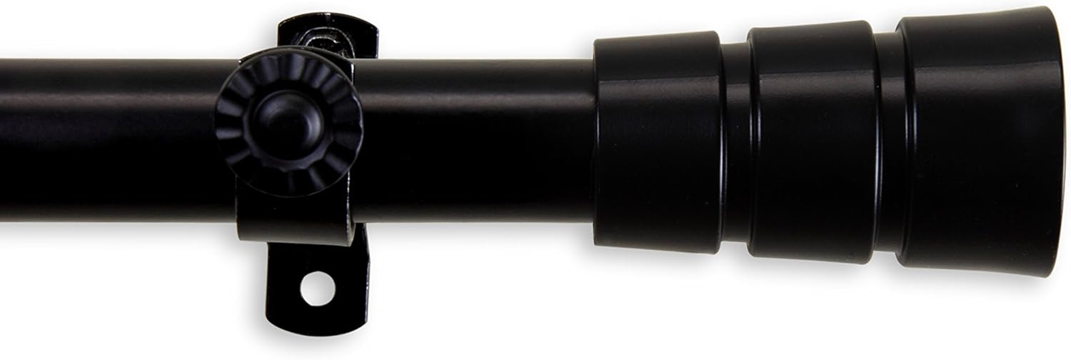 Rio Curtain Rod 120-170 inch - Black