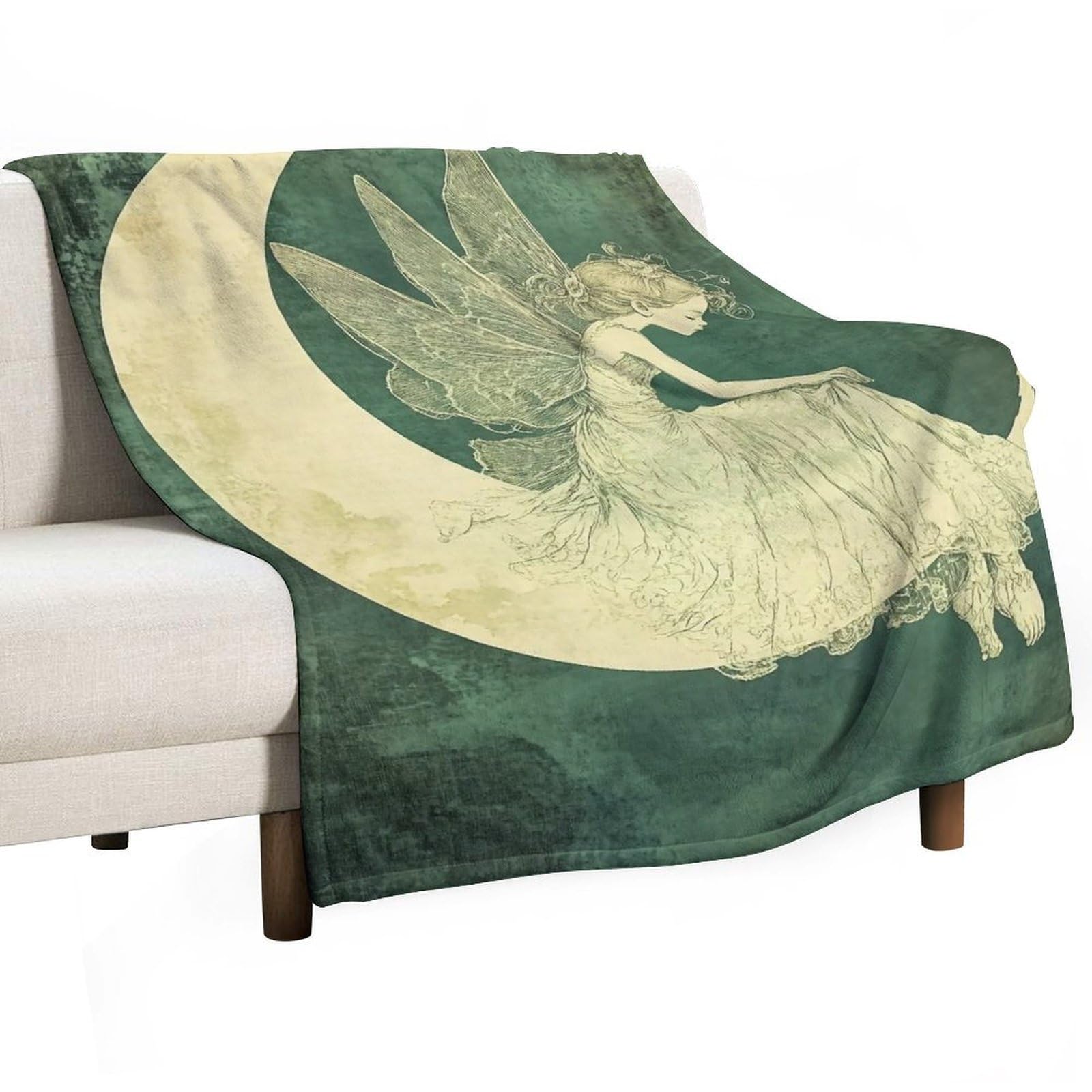 YHGSREUOH Fairy Slumber Silence (2) Flannel Blankets Fleece Soft Throw Lightweight Plush Gifts for Couch, Bed, Cozy Sofa Plush, Chair, Lovers 80x100cm(30x40in)